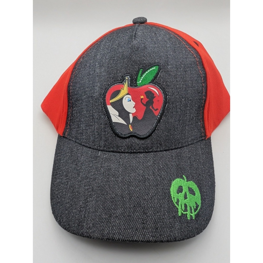 New Evil Queen Snow White Princess Disney 2025 Villain Hat Cap‎ Blue Red W/Tags